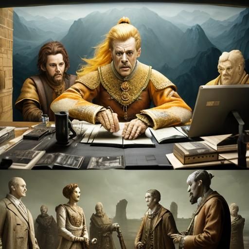 Dramatic Digital Matte Painting of an Epic Scene