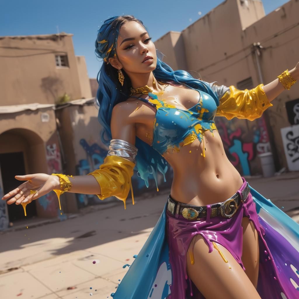Belly Dancer Graffiti