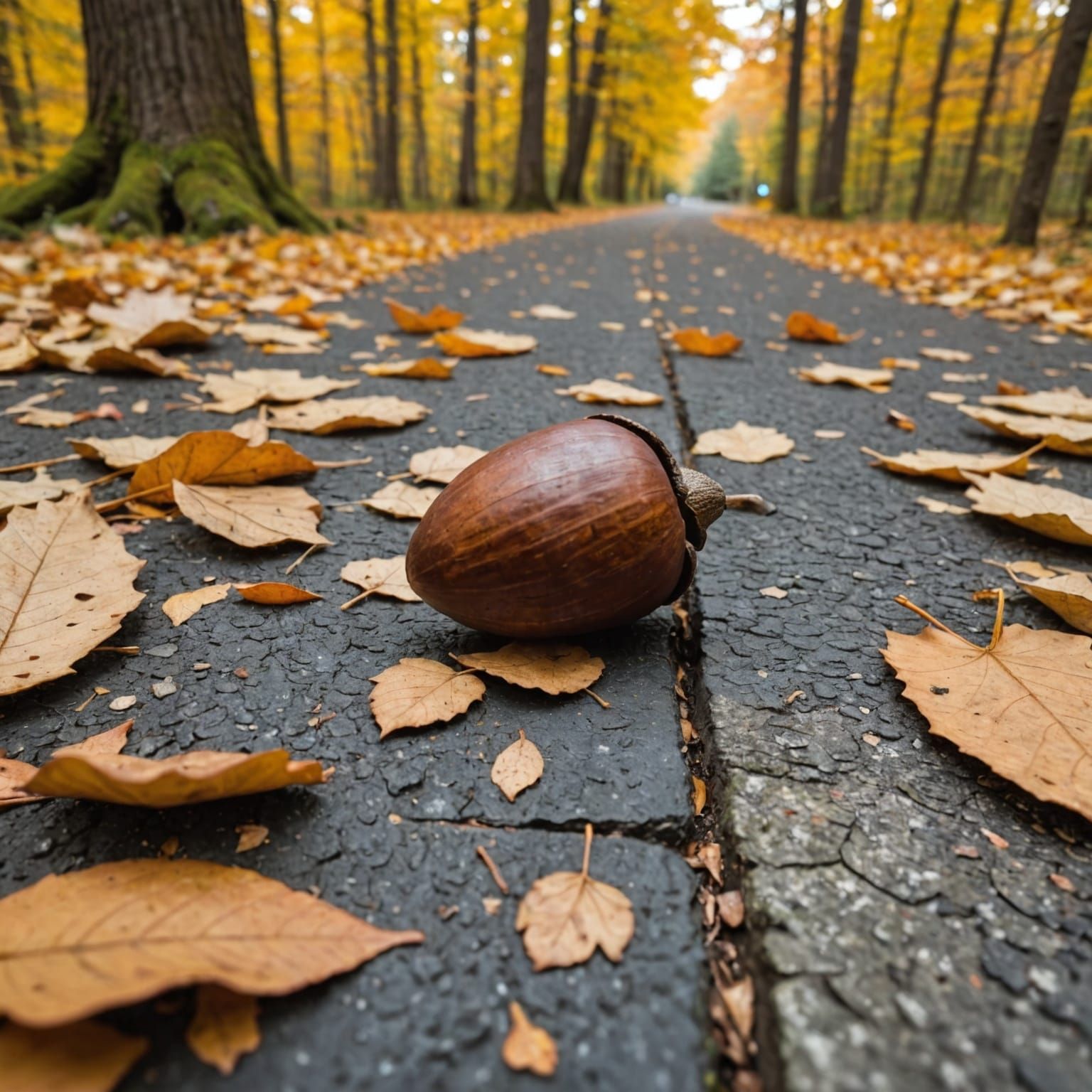 Autumn Cabin in Acorn Shell