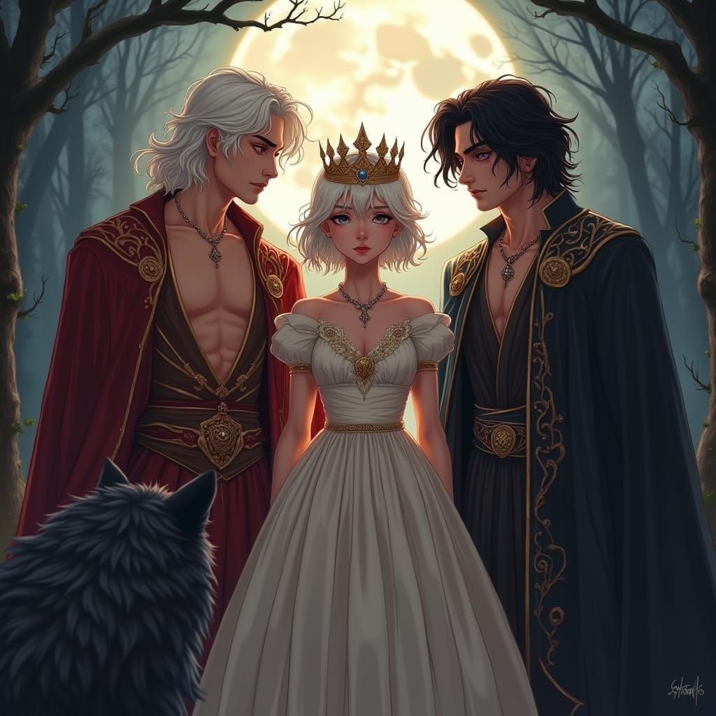 Queen's Choice: A Love Triangle in Whimsical Realism