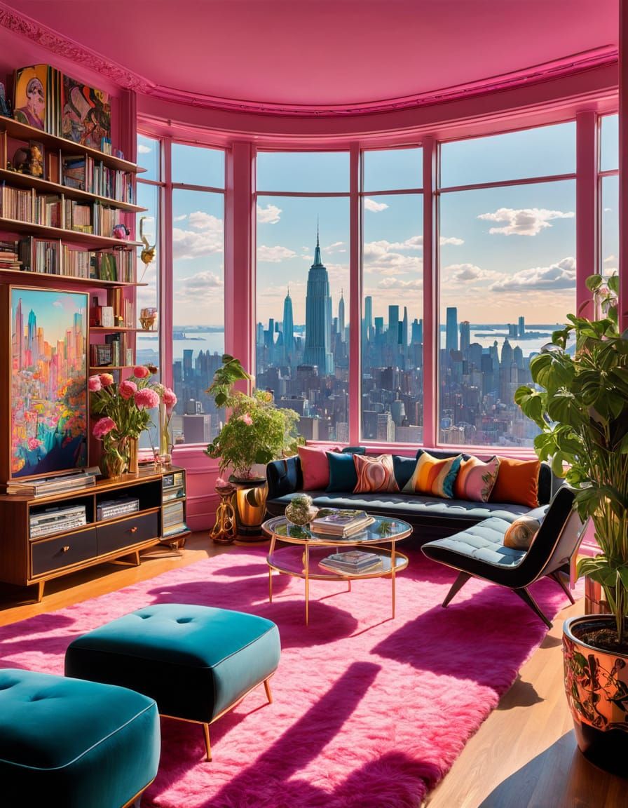 vibrant, dreamlike, impressionist style