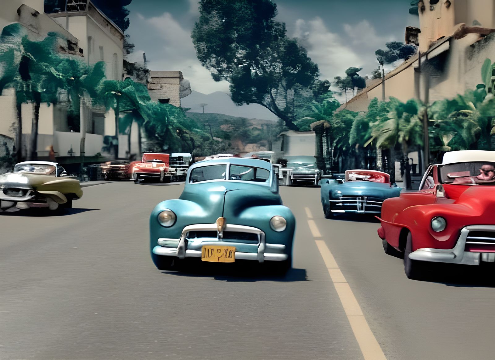 Vintage Pan American Road Race, 1950s Mexican Roads