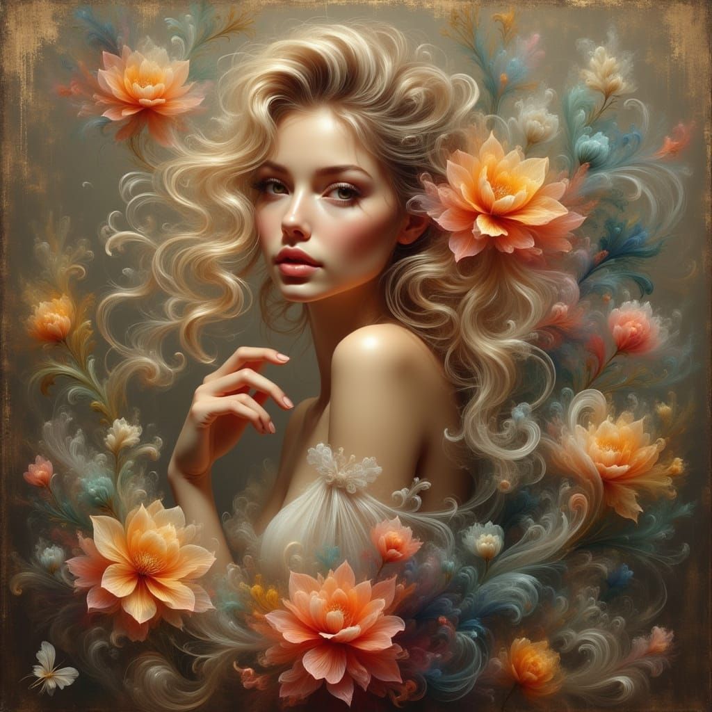 Animated Portrait Painting by Artist