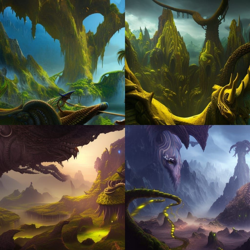 Detailed Matte Painting of a Male Na'vi