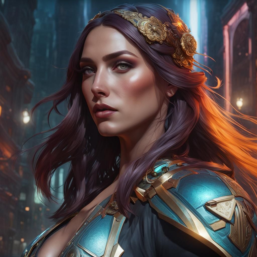 Deadbot Portrait in Hyperdetailed Artstation Style