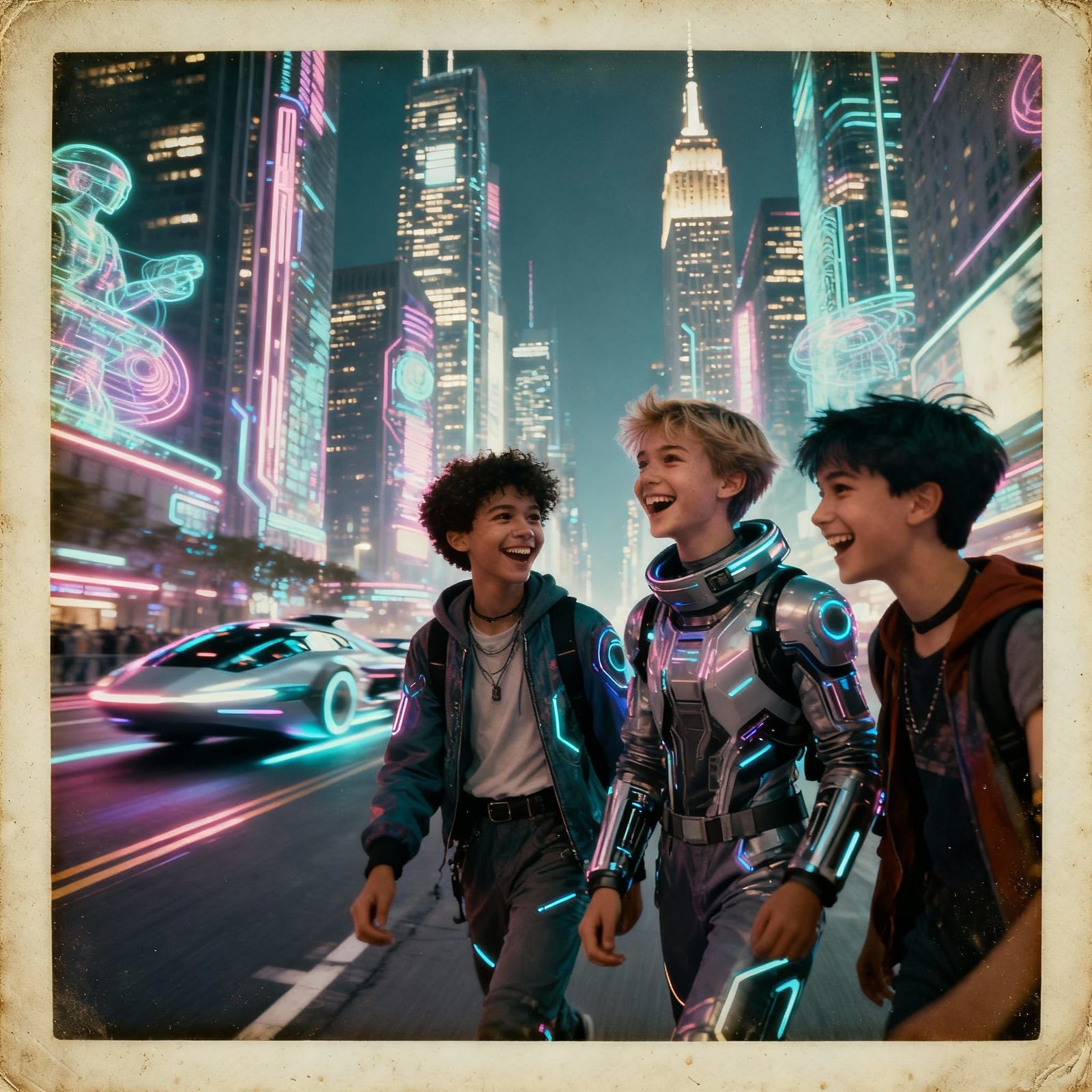 Retro-Futuristic Teens in 2150 New York