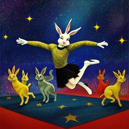 Dancing Rabbit Dreamscape: An Expressionist Vision