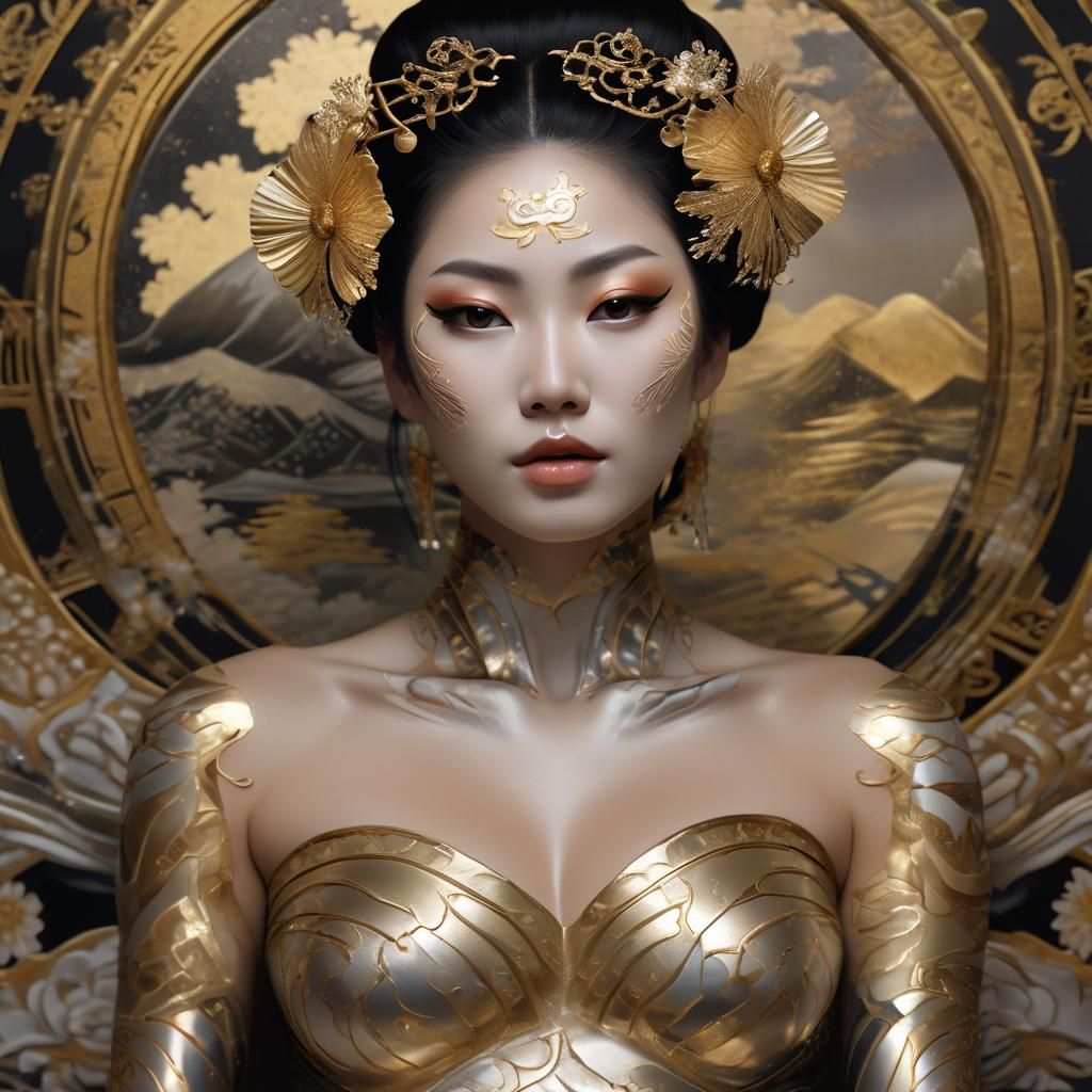 The blending of body and art