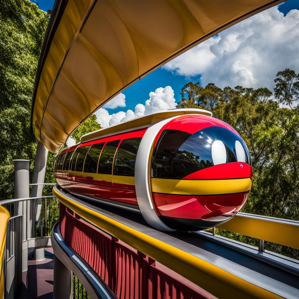 Mickey Mouse on a Monorail: An AI Interpretation