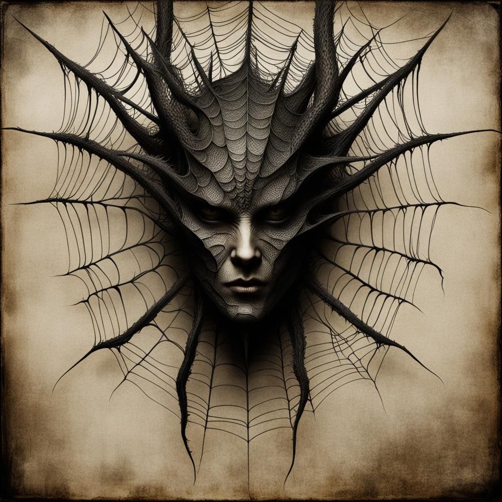 Demonic Cyborg Dragon in Volcanic Hyperspace: Hyperrealistic...