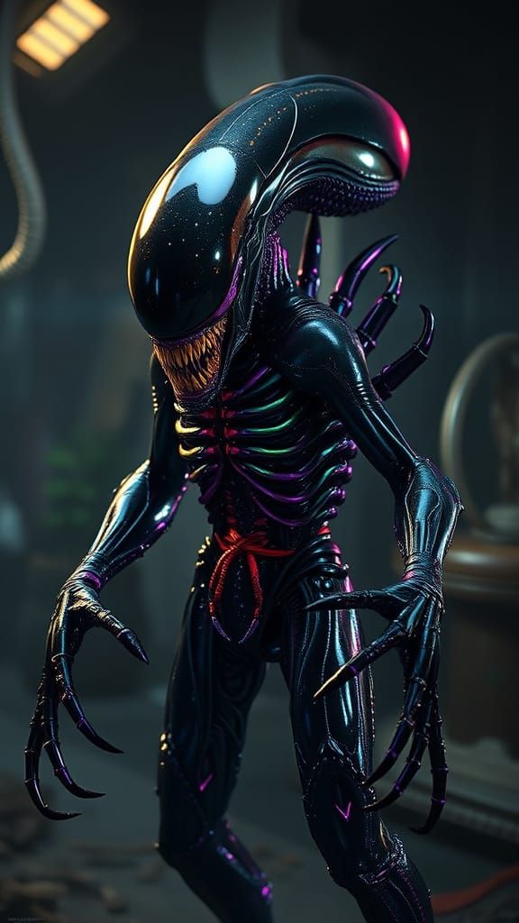 Venom Symbiote Xenomorph Fusion in Unreal Engine 5