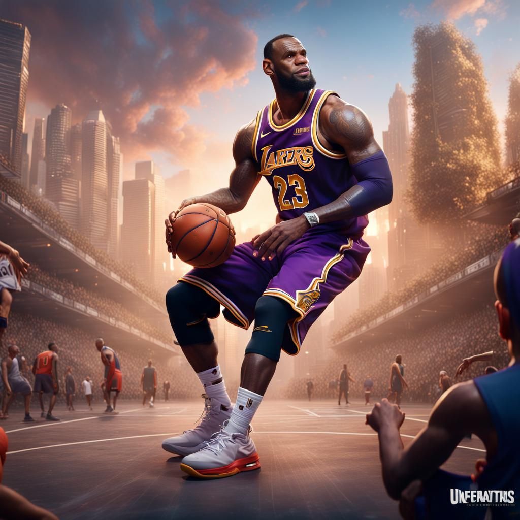 LeBron James Matte Painting: Fantasy Concept Art