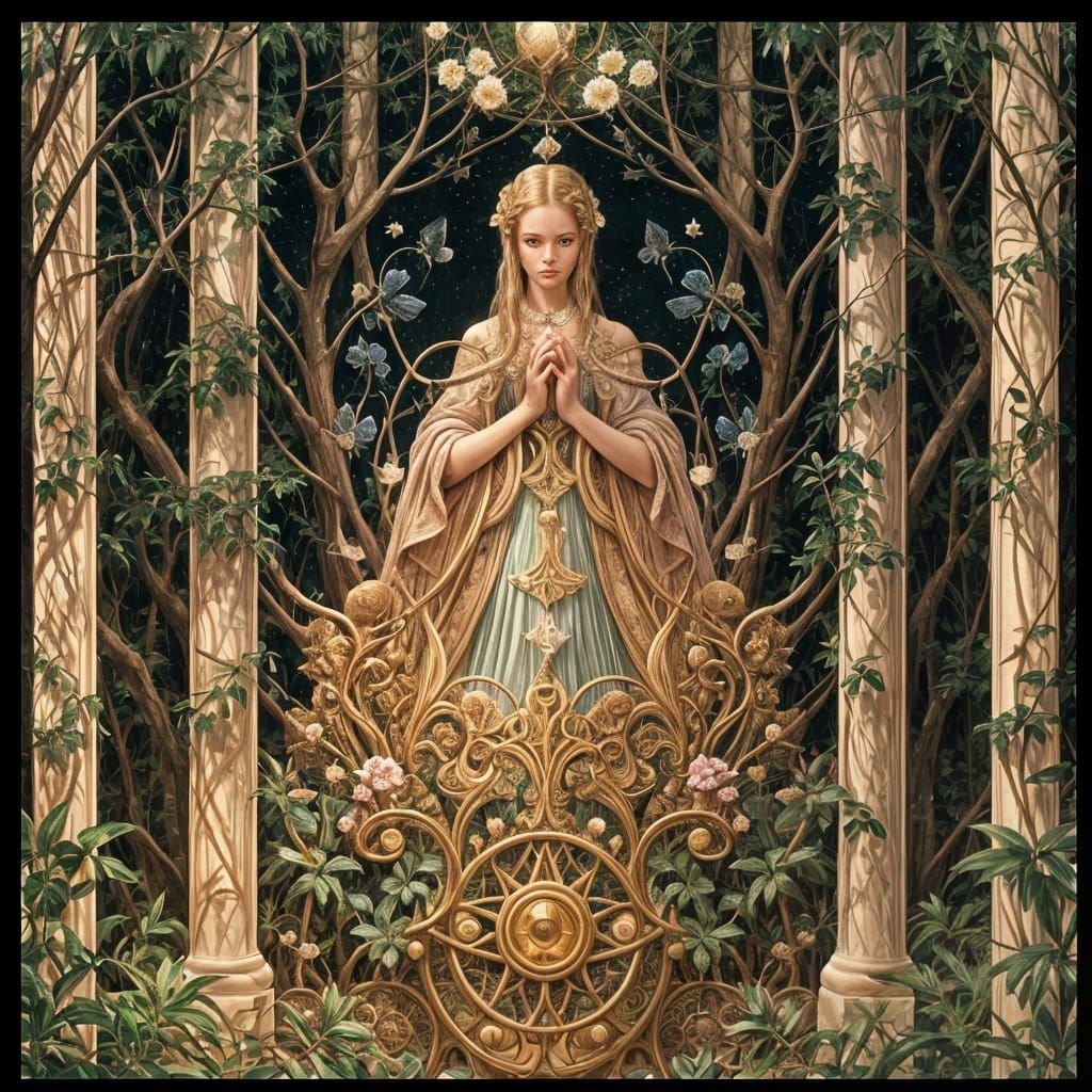 Surreal Figures in Dreamlike Nature, Fantasy Art