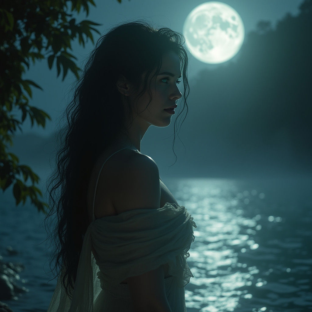 Moonlit Guardian by Lagoon in Ethereal Glow