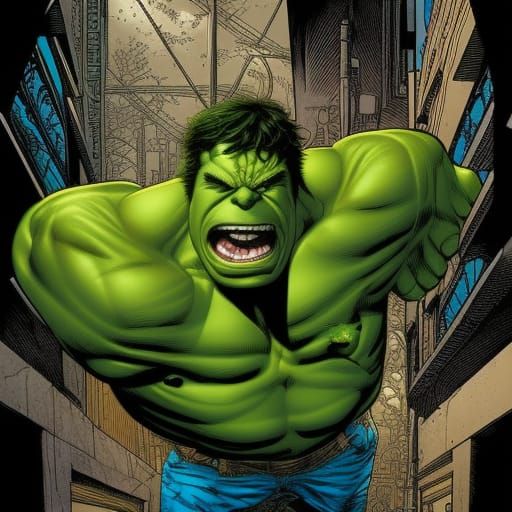 Hulk Smash: Dynamic Comic Book Art