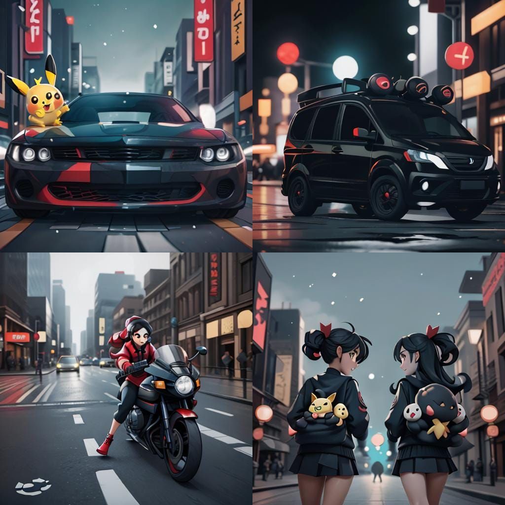 Heated Pokemon Battle in City Streets