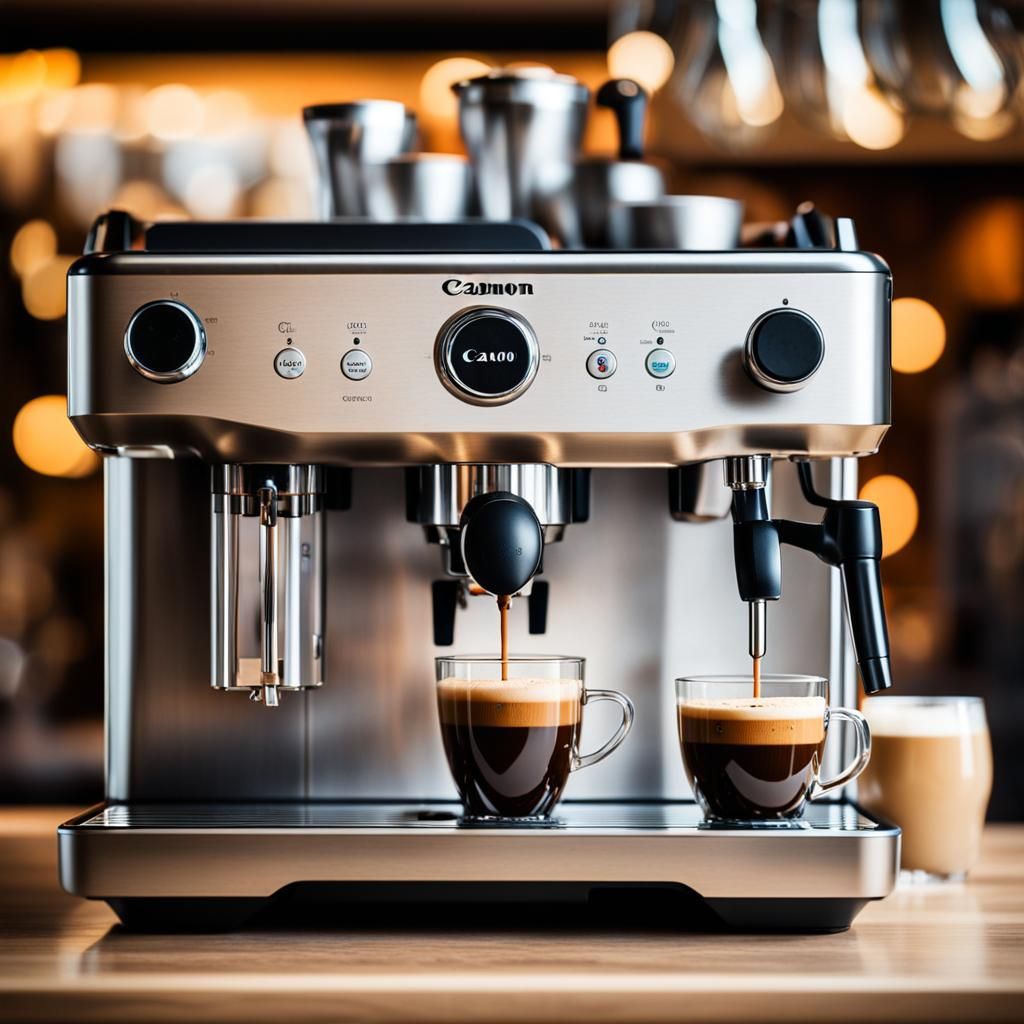 Professional Coffee Machine Photography with Bokeh