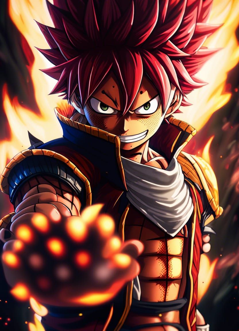 Natsu Dragneel in Akira Matsuhima Style