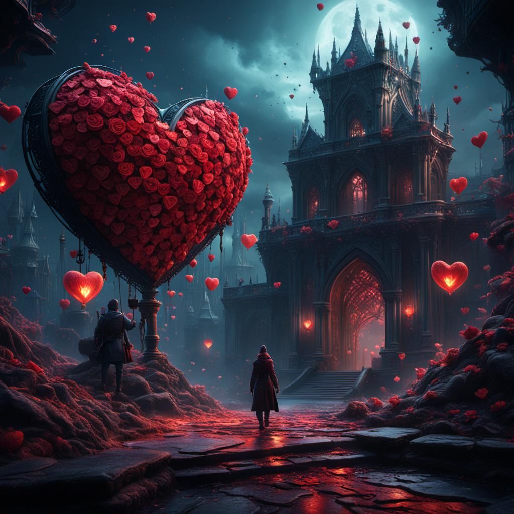 Mysterious Valentine's Day Stranger in Detailed Digital Pain...
