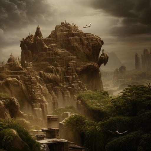 Quail Family: Epic Cinematic Digital Matte Painting