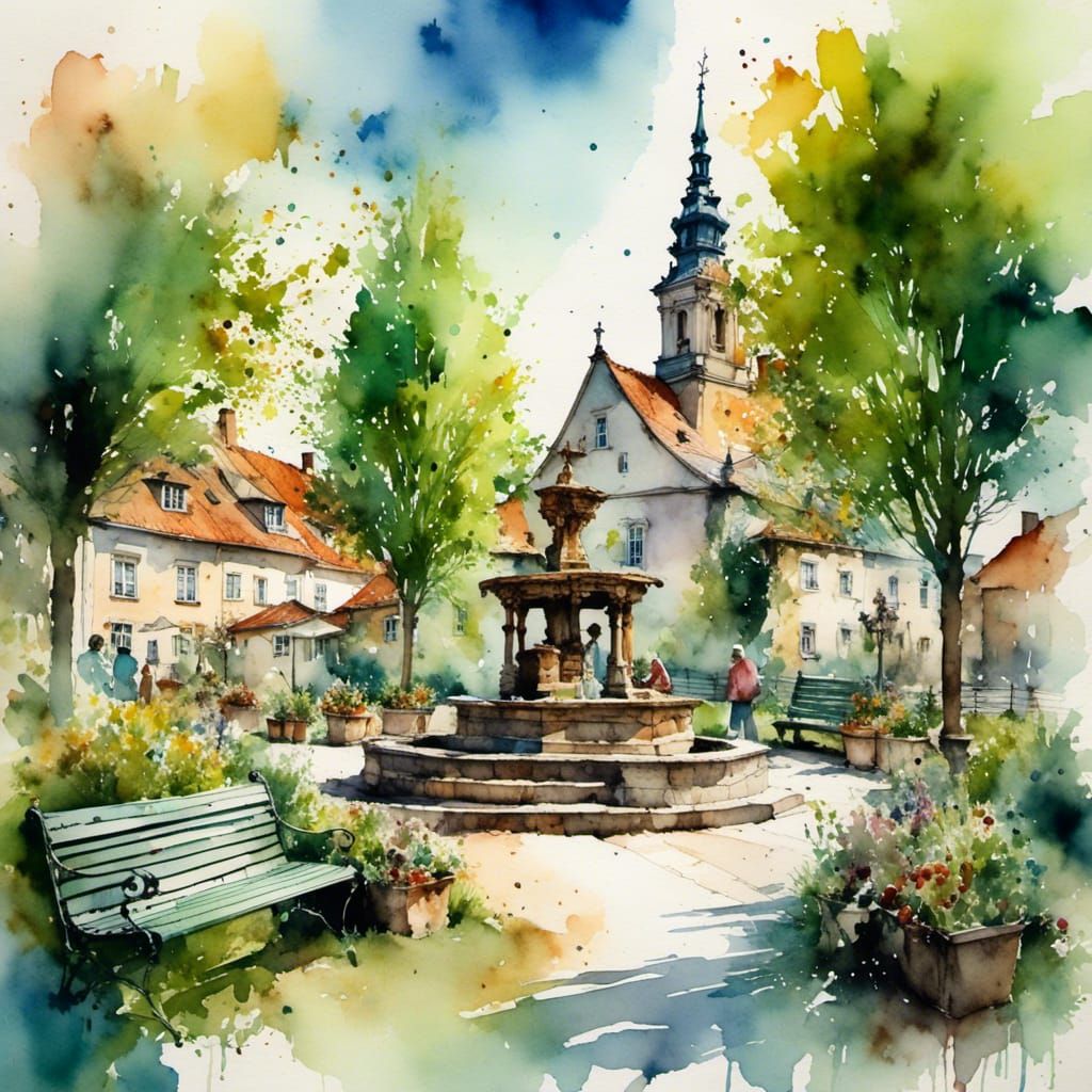 Stillness in a Danish village