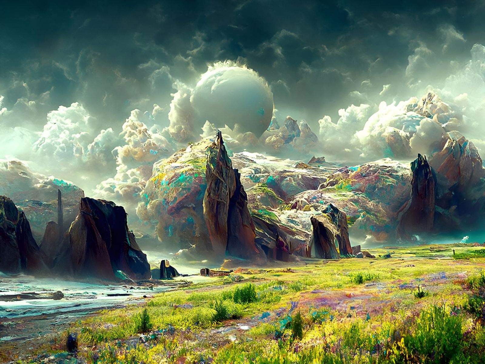 Iridescent Aurora Over Serene Seascape in 8K