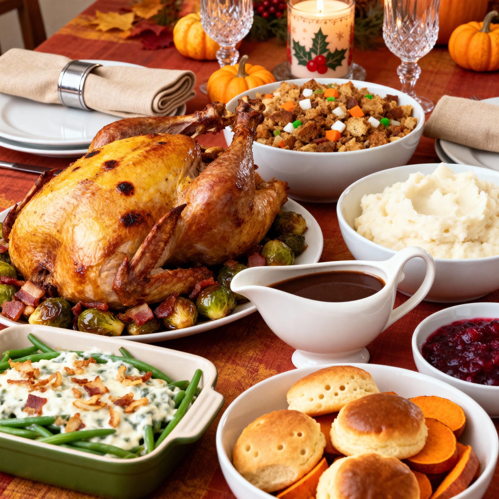 Abundant Thanksgiving Feast Photography