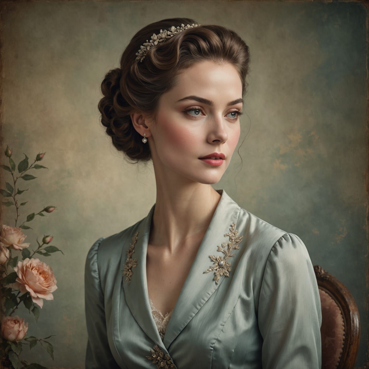 Elegant Lady: A Stunning Digital Portrait