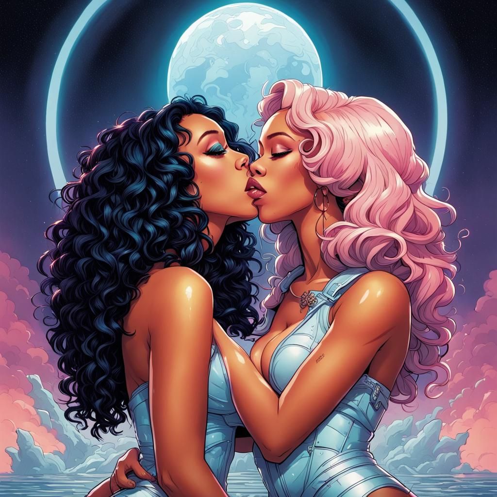 Doja Cat - Kiss Me More in Comic Book Art