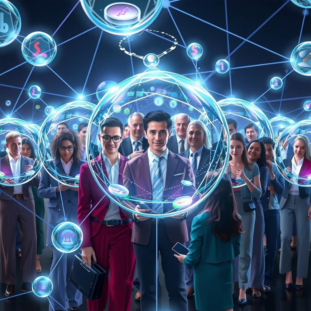 Global Professionals Connected by Blockchain Network