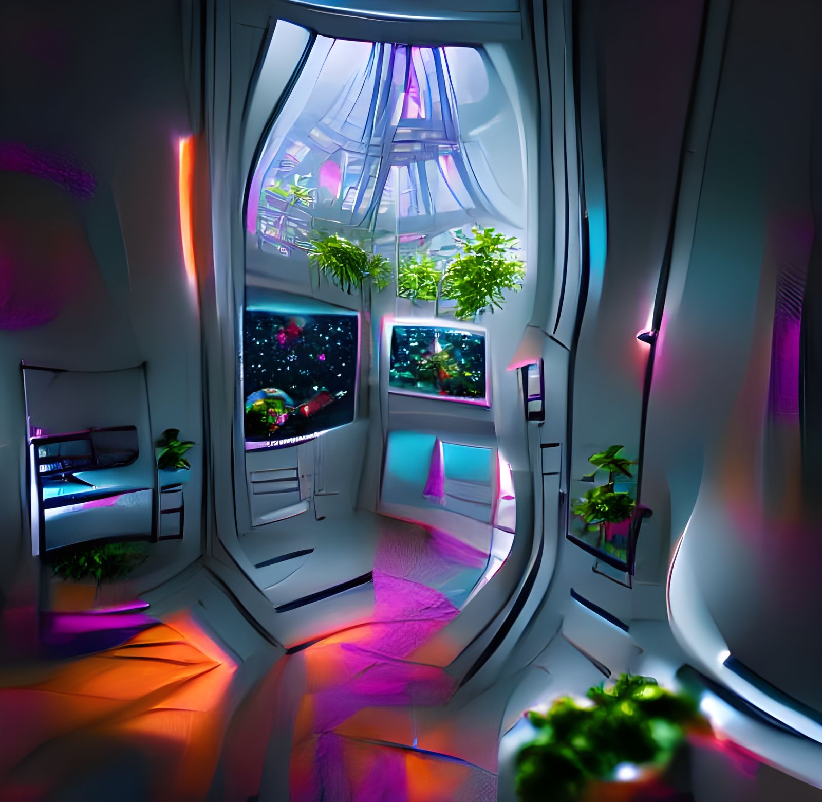 Looking out the french doors in my room