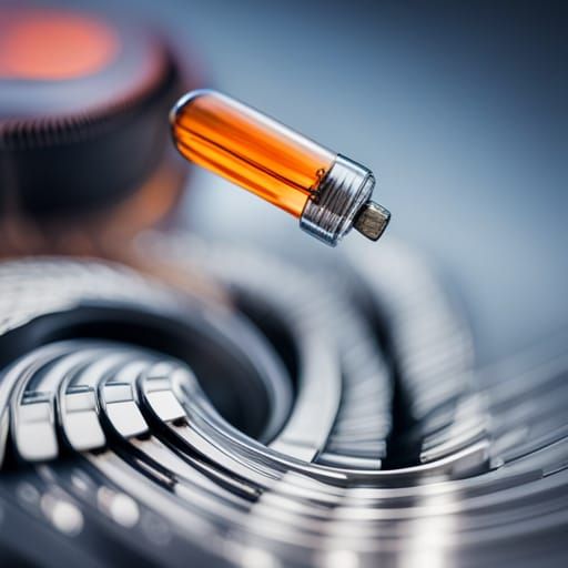 Glowing Spork in Vacuum Tube: Professional Photography