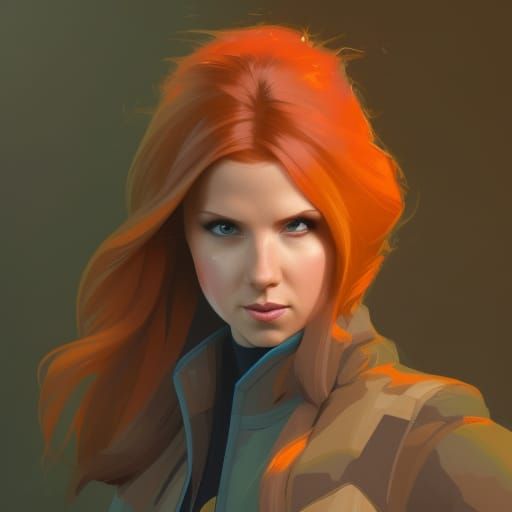 Anna Kendrick as Kim Possible: Art Nouveau Style