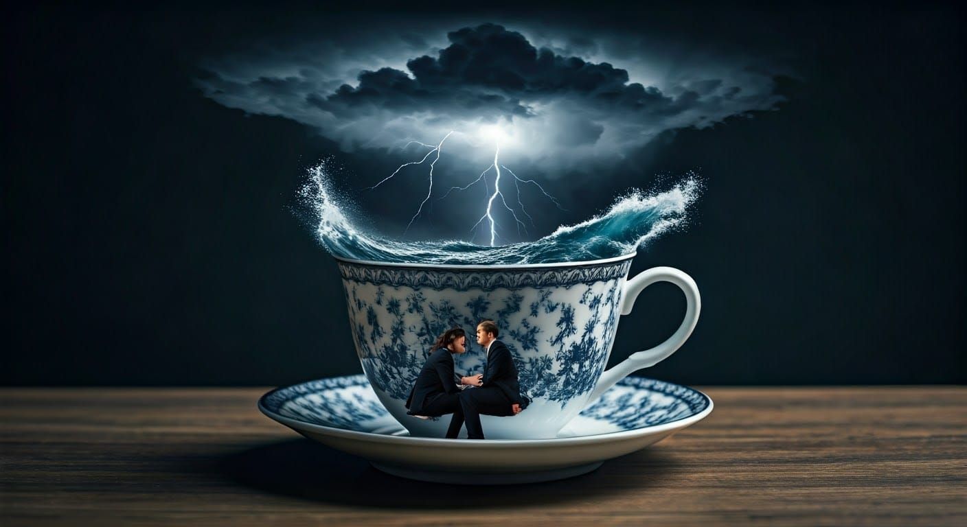 Storm in a Teacup: A Visual Metaphor