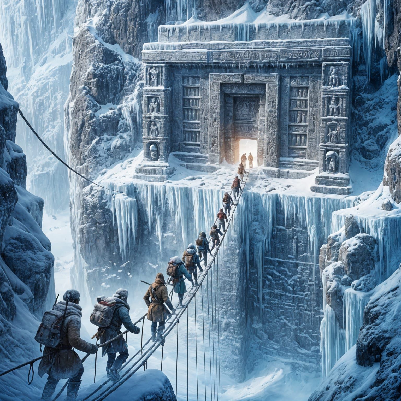 Explorers Discover Ancient Temple in Snowy Mountains