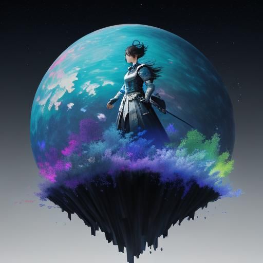 Vibrant Graphic Design with Noctilucent Effects