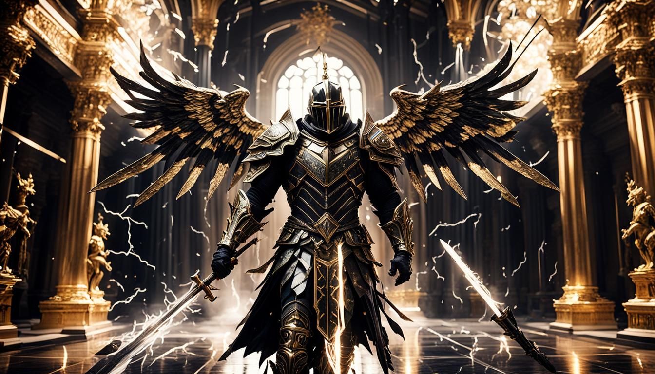 God King Templar Knight in Crystal Armor