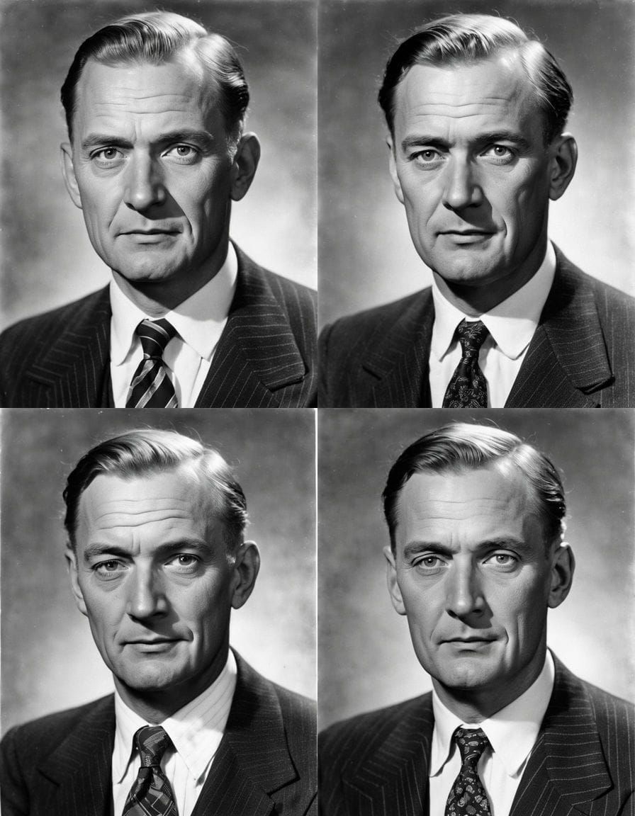 A German Man in Suit with Sinister Gaze, Late 1930s