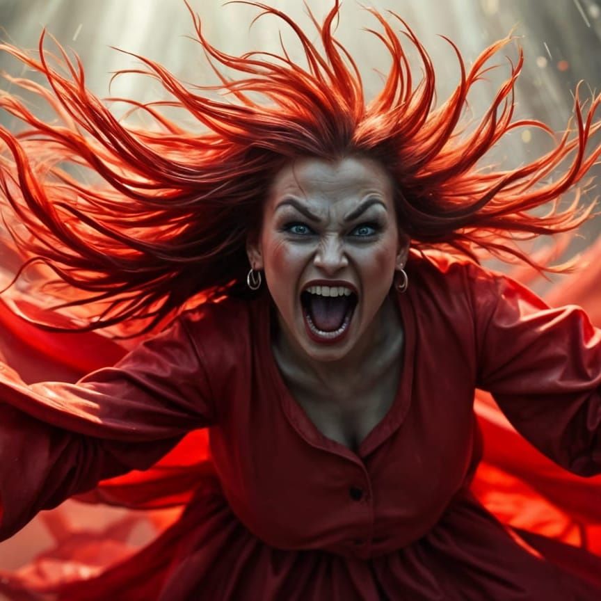 Angry Meemaw in Hyper Realistic Portrait