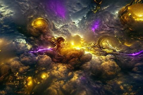 Lightning Strikes in Space: A Dark Fantasy Concept