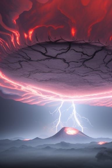 Volcanic Eruption Concept Art in 8K Resolution