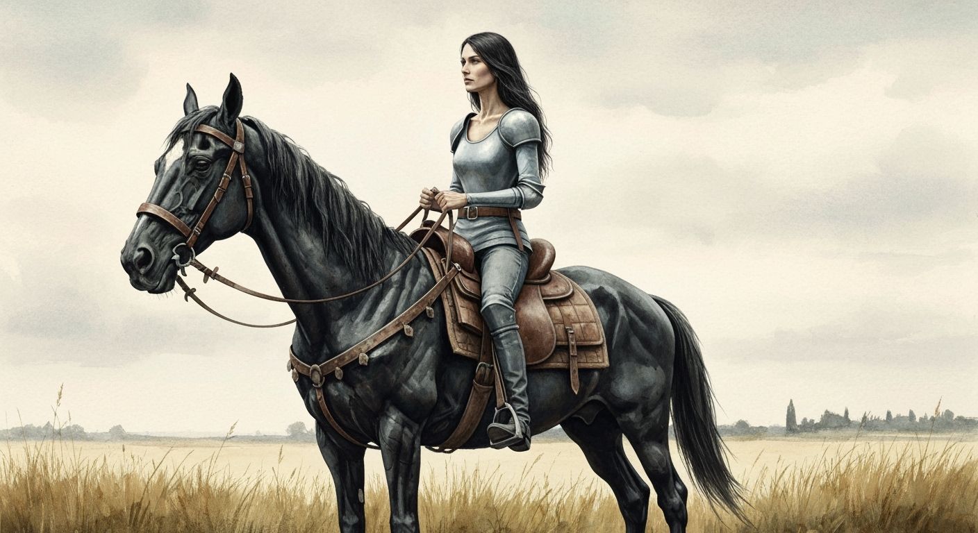 Minimalist Watercolor Don Quixote Reimagined