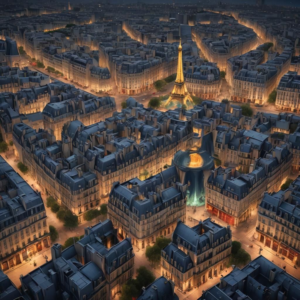 Night Paris: Detailed Matte Painting in Unreal Engine