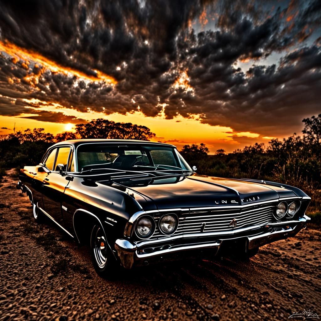 Impala 67 in Golden Hour Glory