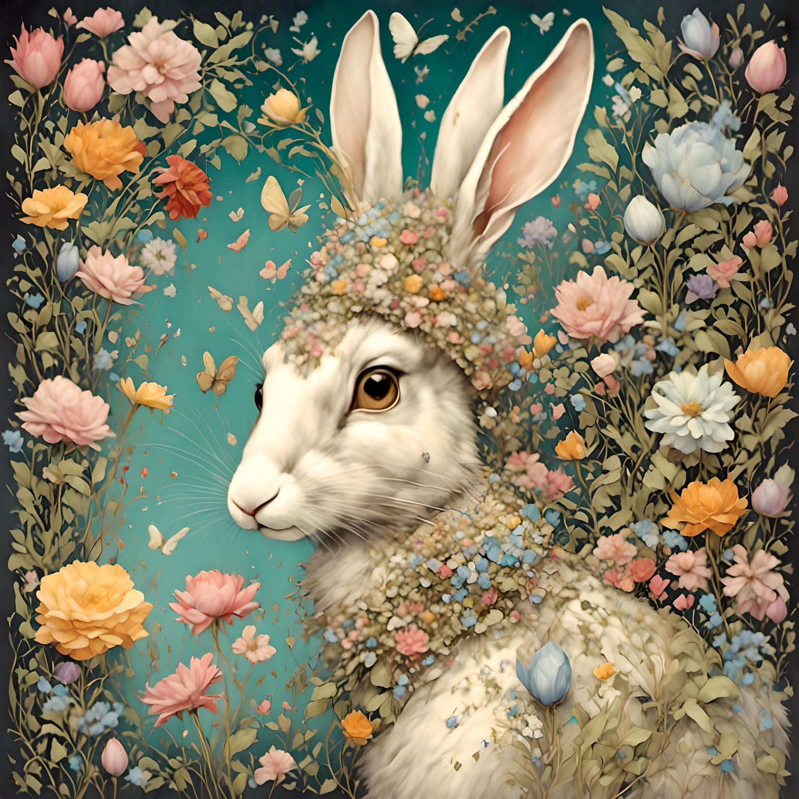<lora:TallBunny1:1.0> By Alice Rahon