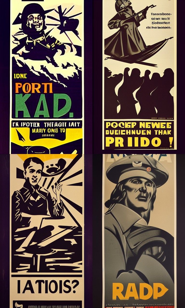 Vintage Style Propaganda Poster Design