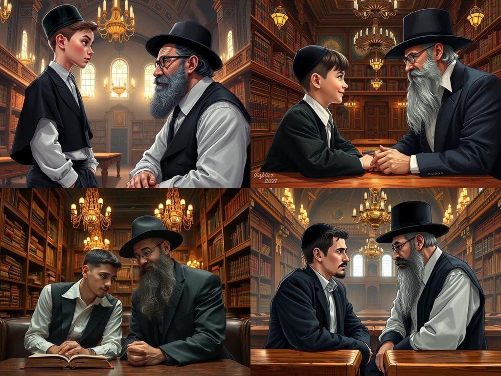 Intimate Conversation in a Hasidic Yeshiva Beit Midrash
