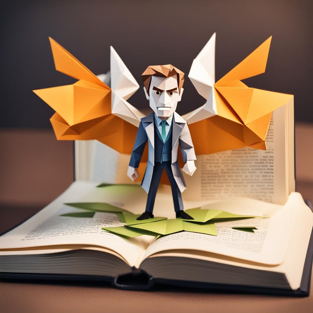 John Constantine Pop-Up Book: Low Poly Papercraft