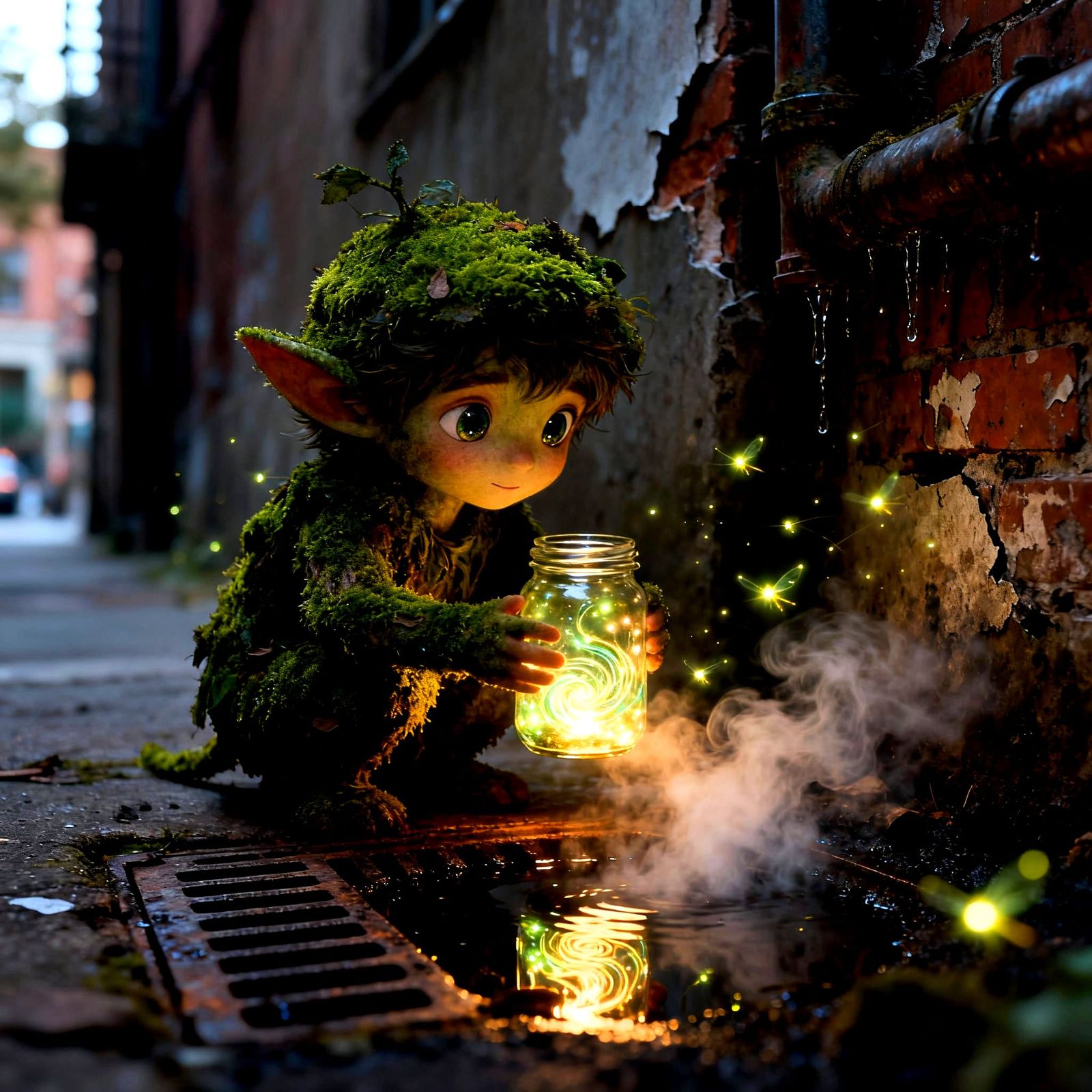 Little forest sprite in the City