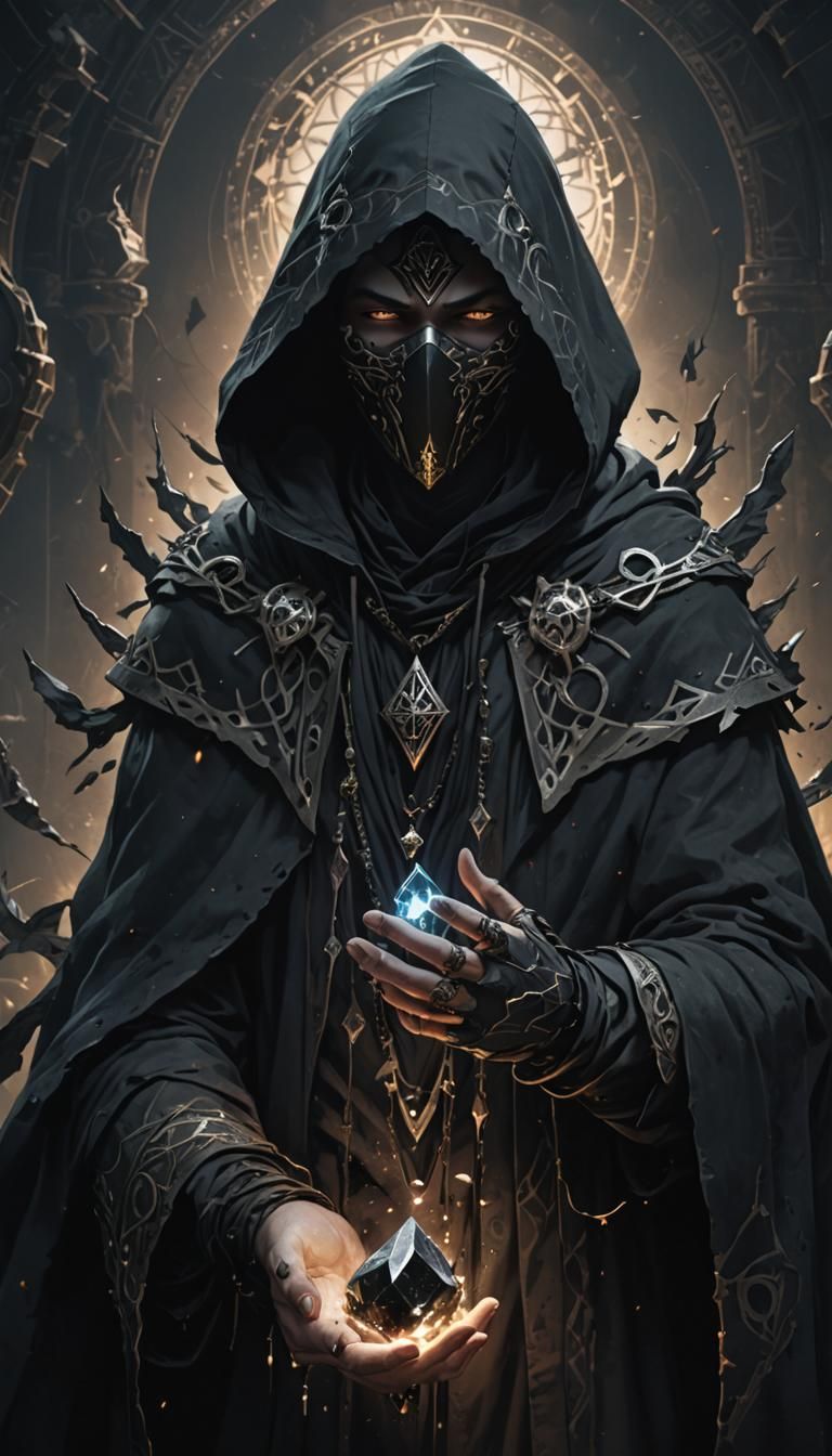 Dark Fantasy Figure Summoning Stone Shards